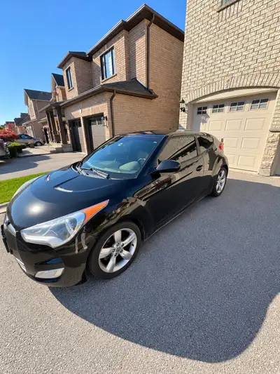 Selling my 2015 Hyundai Veloster. Black, automatic, 1.6L, 179,423 km. Recently safetied, car is in g...