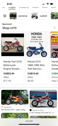 Wanted Ct70 Crf50  or Z50