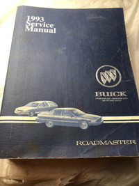 VINTAGE 1993 BUICK ROADMASTER FACTORY SERVICE MANUAL #M0899