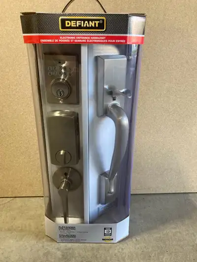 Defiant Door Handle Set with Keyless Deadbolt , View more