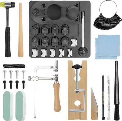 NEW Ring Bender Kit Spoon Ring Maker w/3-in-1 Jewelry Saw Bow, View more