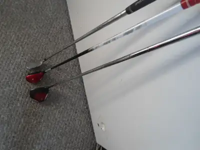 THREE LEFT HANDED GOLF CLUBS, View more