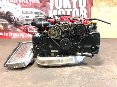 JDM SUBARU 2004-2005 IMPREZA WRX STI EJ207 USED ENGINE VERSION 8 TURBO VF37 2.0L MOTOR TWIN SCROLL P...