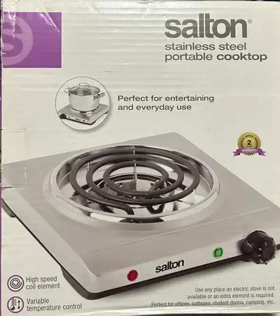 Salton Portable Cooktop - NEW in box, View more