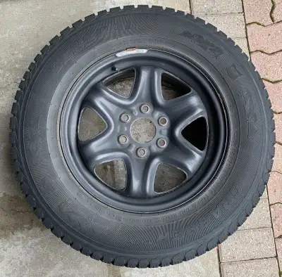 245/70 R17 General Tire Grabber Arctic Snow tires and steel rims. They came off of a 2017 Chevy Trav...