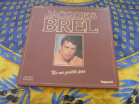 Coffret de 3 disques 33 Tours Jacques Brel disque  IMPACT