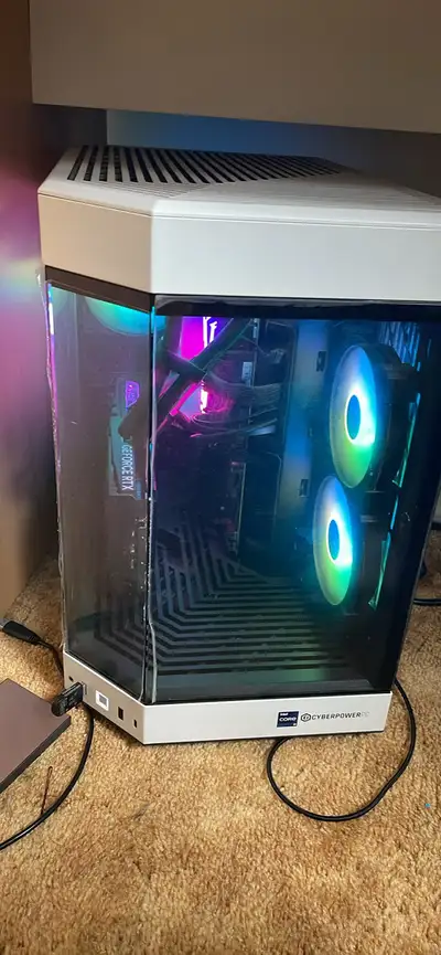 This high-performance gaming PC features an Intel Core i9-14900KF processor and an NVIDIA GeForce RT...