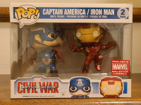 Funko POP! Marvel: Civil War - Captain America & Iron Man