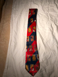 Men’s fishing silk tie $20, new