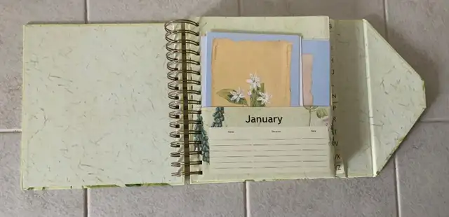 Meadows Flowers Telephone Event Diary Book62863729341313122