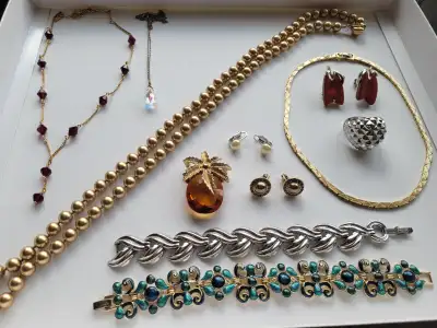 Vintage Signed Costume Jewelry, View more