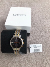 Brand New Men’s Citizen Eco Drive $250 FIRM. Date & Chronograph.