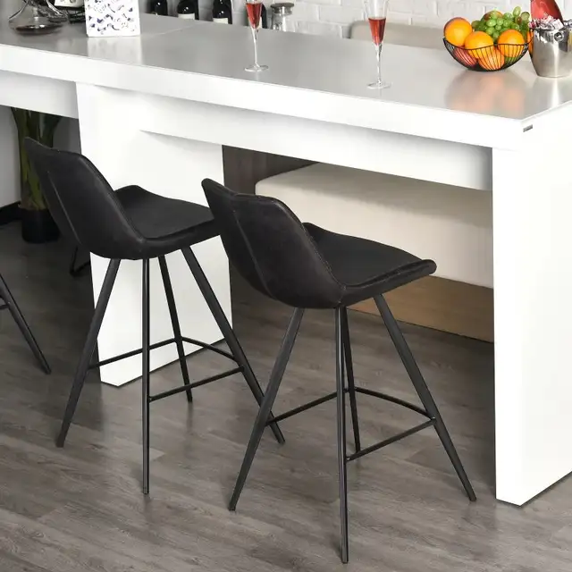 Microfiber Cloth Bar Stool, Multi-functional Kitchen Stools, Ba in Chairs & Recliners in Markham / York Region - Image 6