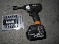 MAKITA 18V Cordless  Impact Dr/Wrench with Battrey /Nut set