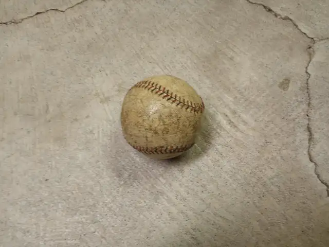 Antique Baseball Bat, Glove, and Softball in Arts & Collectibles in Hamilton - Image 6