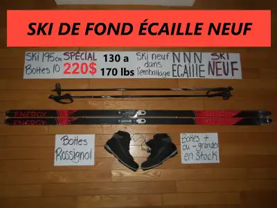 Ensembles de ski de fond écaille SKI NEUF 195 200 205 cm, View more