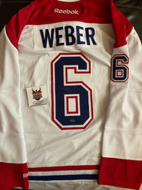 Shea Weber signed Habs jersey with COA 