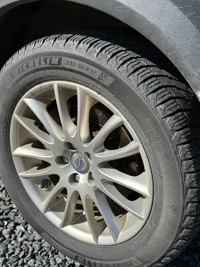 Volvo Rims with 2356517 Michelin XIce Tires with 9/32 tread depth.