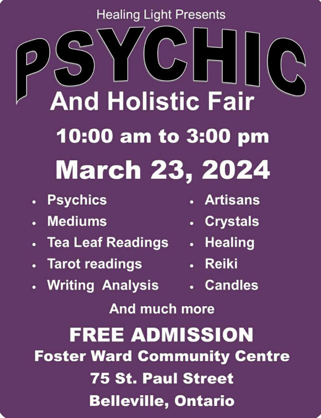 Psychic and Holistic Fair  in Events in Belleville