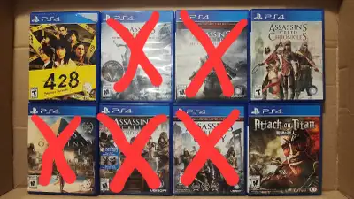 Used PS4 Games (Plz See Descriptions), View more