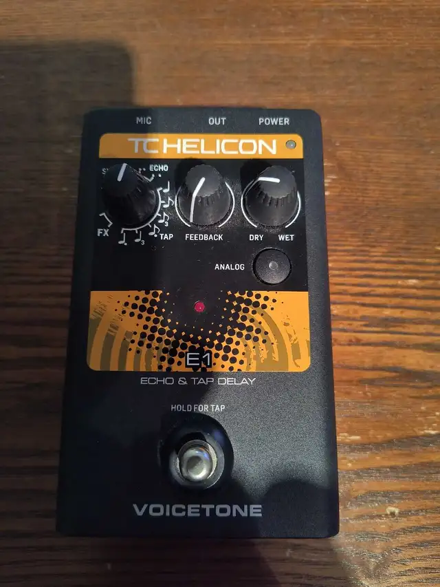 TC Helicon E1 Vocal Echo/Delay Pedal in Amps & Pedals in Bedford - Image 2