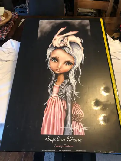 Multiple pieces of Angelina Wrona, big ones are 36''x24'' and 40'' x 29''\ first and third pictures...