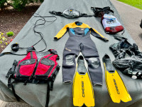 ASSORTED SCUBA WATER SKIING / PFD / SWIMMING / FLOATING DEVICES