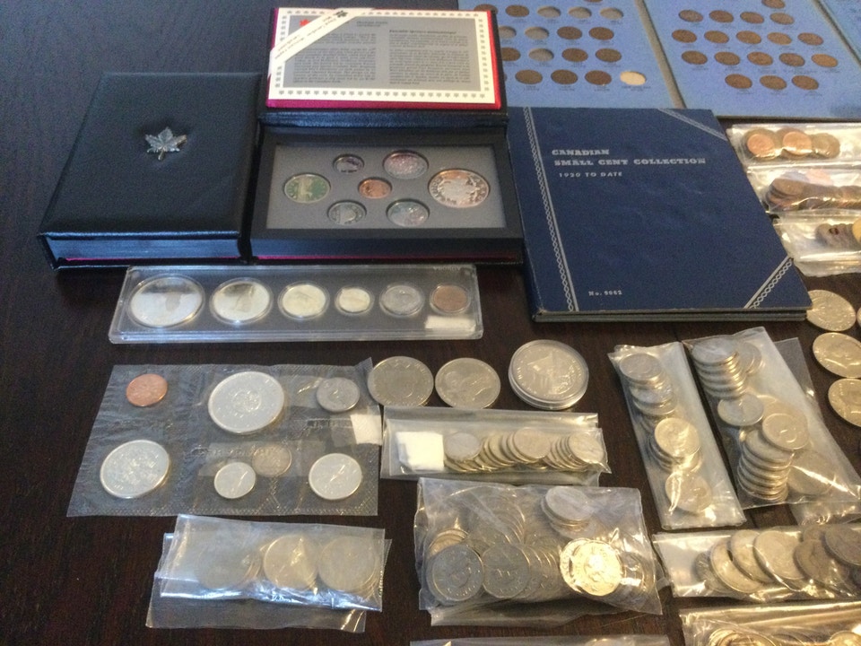 Large Coin Collection, Cda., U.S. Europe, + On Site Coins | Arts ...