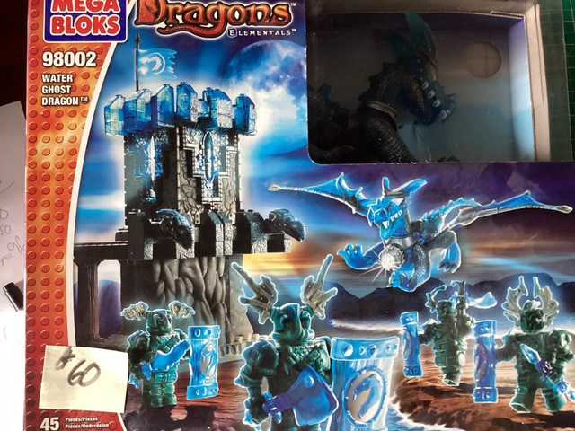 Mega Bloks Dragons Elementals #98002 Water Ghost Dragon in Toys & Games in Strathcona County