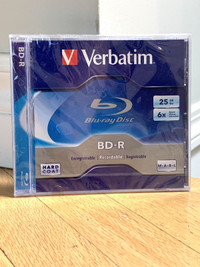 New Verbatim Blu-ray Recordable Disc BD-R, $5.00
