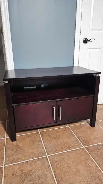 Wooden TV stand with storage, View more