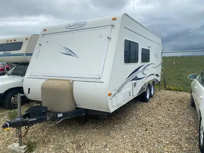 One owner ,barely used trailer. All appliances are in working order, new tires and rims last year. C...