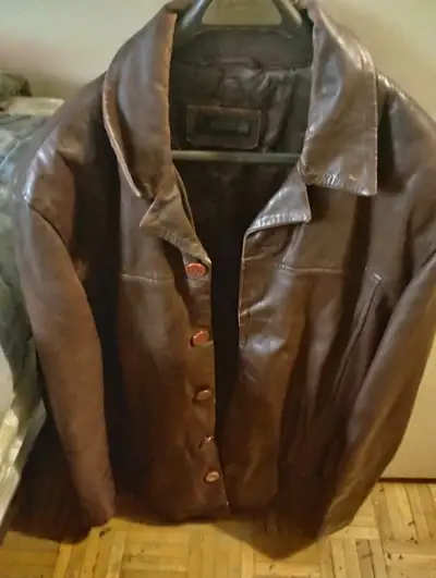 Men's Red Leather Jacket, View more