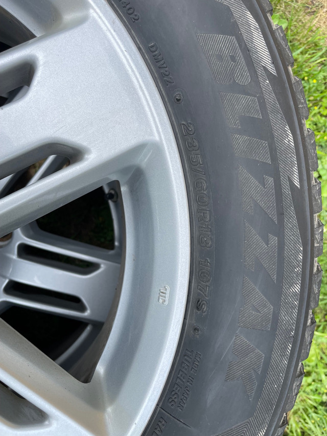 Blizzac tires (235/60/18) on Factory Honda Odyssey rims 5x120 in Tires & Rims in Kingston - Image 3