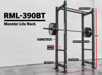 Rogue Home Gym-RML-390+Ohio PowerBar SS+190lb Flecks+Bench 2.0