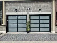 Full glass garage doors- manufacturer