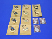 Lot of Vintage Shelly Bears brooches and Pewter Charms