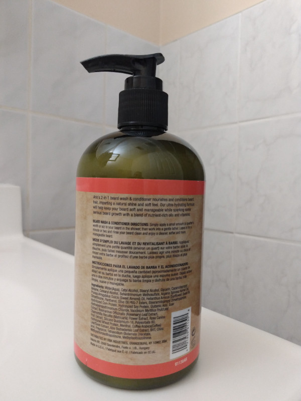 2 in 1 Arlo's Men's Beard Wash and Conditioner (355ml, Full) NEW in Health & Special Needs in City of Toronto - Image 2