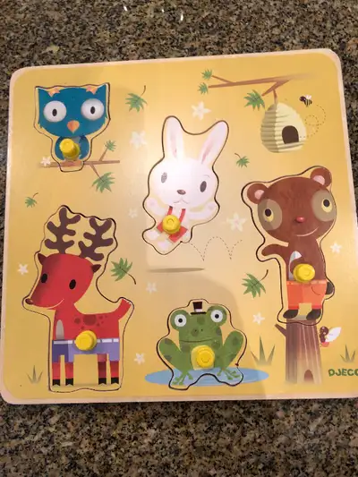 In great condition. It's a well made puzzle designed in France. From a pet and smoke free household...