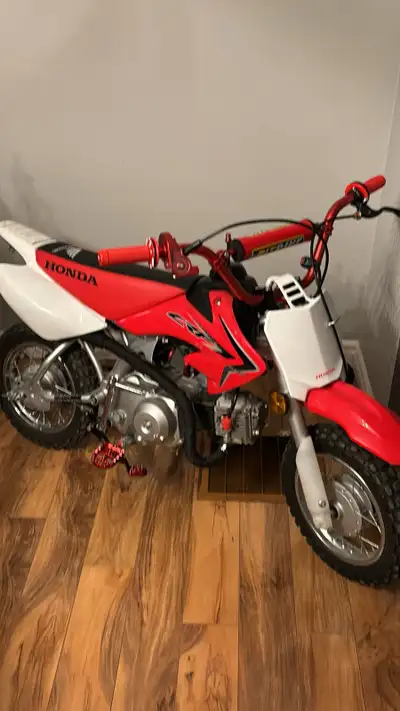 2020 crf 50 have done some mods to it. Still have all the original stuff off it.