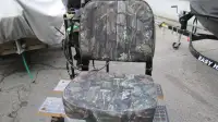 A BRAND NEW PAIR OF CAMO STYLE BOAT SEATS