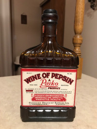 Antique Wine of Pepsin bottle