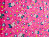 Roll end of vintage Peppa Pig quilting cotton