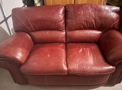 Leather Loveseat, View more