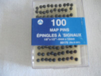New pack of 100 Map Pins + more-$5 Lot