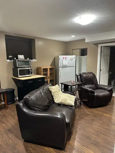 Student suite available Feb 1, 2026. Fully furnished bedroom, living room, bathroom. Has full size f...