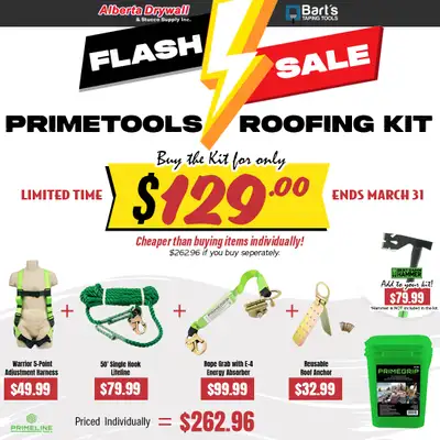FLASH SALE! Roofing Kit for $129 Only. HURRY! Limited Time, View more