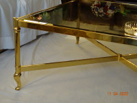 RIDPATH'S BRASS and GLASS COFFEE TABLE