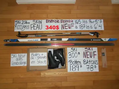 Ensembles de ski de fond PEAU SKIN ENSEMBLE COMPLET NEUF, View more