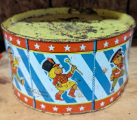 Vintage 1950's Eagle Toys Metal Drum Toy Drum